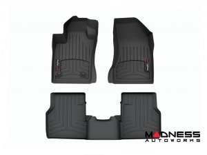 Alfa Romeo Tonale Floor Liners - Front + Rear - WeatherTech - Black Alfa Romeo Tonale Floor Liners - Front + Rear - WeatherTech - Black